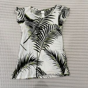 H&M palm leaves pattern shirt